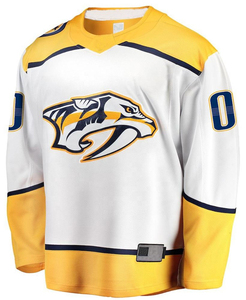 Maillot de hockey sur glace personnalisé par sublimation, uniforme d'équipe, tenue d'entraînement, polyester antibactérien, maillot de sport uni - Product Image 2