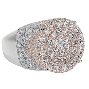 Anillo de Oro Amarillo de 14k con Diamantes Cultivados en Laboratorio VVS, Corte Brillante Redondo, Joyería Fina para Mujeres y Hombres, con Certificado - Product Image 1