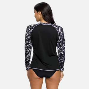 High Quality Women's Long Sleeve Rash Guard Quick Dry <b>Swim</b> <b>T</b>-<b>Shirt</b> Low MOQ Breathable Swimming Wear - Product Image 5