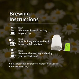 Camomila Calmante 100 Bolsitas (1.2g Cada Una) Delicadamente Infusionadas con Capullos de Flores Frescas - Product Image 4