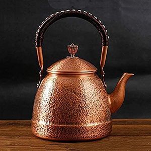 Luxury Handcrafted Copper <b>Tea</b> <b>Kettle</b> Solid Metal Handle Polished Surface 500ml Capacity Heat-Resistant Eco-Friendly Attractive - Product Image 2