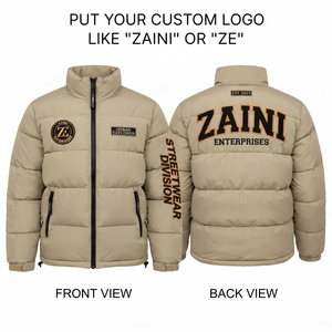 ZAINI ZE-171 Men's Winter Waterproof Windproof <b>Camouflage</b> Pattern Thick Hooded Quilted Jacket Garment Dyed Cotton Shell - Product Image 1