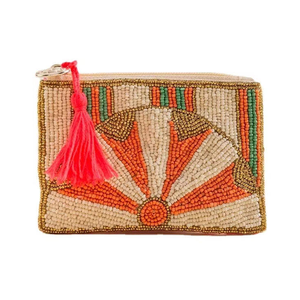 Porte-monnaie classique perlé avec broderie artisanale, couleurs assorties, pour pièces de monnaie et espèces, au meilleur prix - Product Image 3