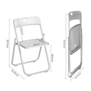 Set di 10 Sedie Pieghevoli in Plastica di Qualità Commerciale, Portatili e Impilabili per Eventi Interni ed Esterni, Feste in Casa e Picnic - Product Image 2