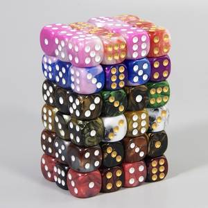 Dados de Resina Estándar Únicos de 16 mm, Dados de 6 Caras con Puntos D6 para Juegos de Mesa, RPG, Casino, Educación, 500 Unidades - Product Image 1