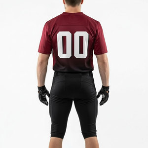Custom American Football Uniform Set Jersey with <b>Padded</b> Pants Breathable Mesh Training Kit Team Wear OEM ODM - Product Image 2