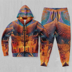 Men's Solid Lightweight Casual Tracksuit <b>Hooded</b> Full <b>Zip</b> Sweatshirt Pants Set Streetwear Winter Breathable Polyester Jogger - Product Image 6