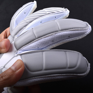 Gants de gardien de but de football respirants de haute qualité, professionnels, en acrylique/coton, avec protection des doigts et fermeture auto-agrippante - Product Image 2
