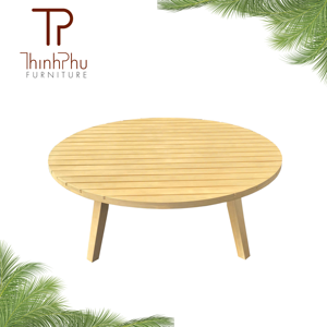 Mesa de Centro Triangular de Madera, Diseño Minimalista, Mueble de Madera Sólida para Sala de Estar - Product Image 2