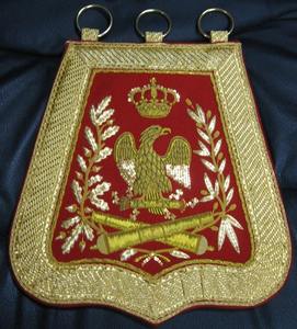 Bandera Decorativa con Emblema de Hilo Dorado, Bandera Personalizada con Logotipo en Hilo Metálico - Product Image 3