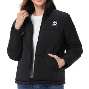 เสื้อแจ็คเก็ตพัฟเฟอร์ผู้หญิงแบบสั่งทำโลโก้ได้  คอตั้ง กันน้ำ กันลม เป็นมิตรกับสิ่งแวดล้อม ระบายอากาศได้ดี - Product Image 6
