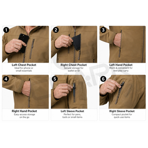 Customized Wholesale High Quality Sharkskin Soft Shell <b>Men's</b> <b>Jackets</b> <b>Camo</b> Hooded Fleece Waterproof Wind Wind Outdoor <b>Jacket</b> - Product Image 5