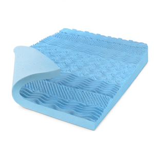 King Size <b>Firm</b> Gel <b>Mattress</b> <b>Topper</b>-7 Zone Comfort Compressed Affordable - Product Image 2