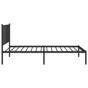 Base de Cama Doble de Acero con Recubrimiento en Polvo Negro, Cama Metálica Rectangular - Product Image 6