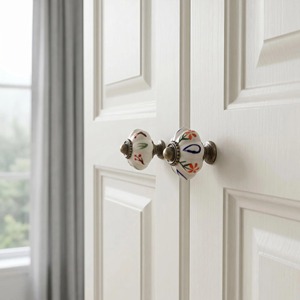 cabinet <b>knobs</b> <b>ceramic</b> <b>Ceramic</b> Cabinet <b>Knobs</b> Round Handcrafted Design Traditional Kitchen Drawer Modern <b>Ceramic</b> Cabinet <b>Knob</b> - Product Image 1