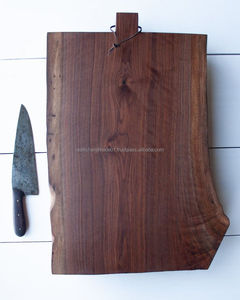 Tabla de cortar de madera hecha a medida con mango, bloque de cortar de madera, servicio de pizza, accesorio de cocina que ahorra espacio, precio al por mayor - Product Image 6