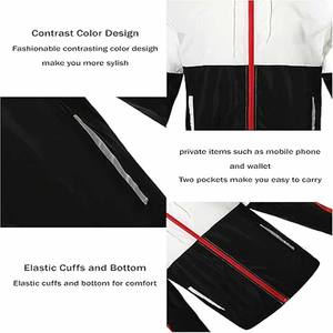 Chaqueta Cortavientos OEM, Chaqueta Cortavientos de Lona con Cuello Alto, Talla Grande, Ligera, con Capucha, Transpirable, Estilo Vintage para Hombre - Product Image 6