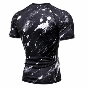 Camiseta Deportiva para Hombre, Manga Larga, Sublimada en Blanco y Negro, Transpirable, Ecológica, Anti-UV, de Secado Rápido, 100% Poliéster - Product Image 5