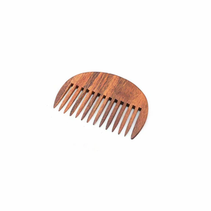 FAIZA CRAFT Peigne rustique à dents larges en bois de Neem pur sculpté, artisanat naturel, décoration d'intérieur - Product Image 6