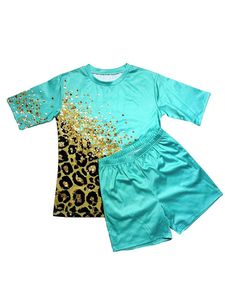 Ensemble 2 pièces décontracté d'été pour femme : T-shirt uni et short au-dessus du genou, à volants, respirant et écologique - Product Image 6