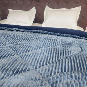 Luxury 1.2 KG Soft Warm <b>Winter</b> Polyester Flannel Raschel Single Bed Blanket for Single Beds - Product Image 4