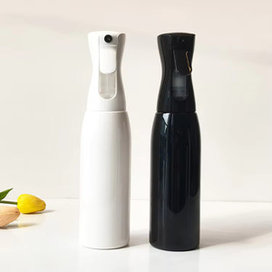 Plastic Continuous Fine <b>Mist</b> Refillable Pump Sprayer Supplier 200ml 300ml 500ml Screen Printed Round <b>Bottles</b> for Hair Salons - Product Image 4