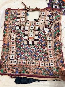 Heavy <b>Mirror</b> Work Neck Yokes Sindh Embroidery Patches Traditional Banjara Boho Patch - Product Image 3