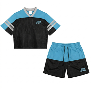 Mens 170 GSM Breathable Mesh Jersey Set Black <b>White</b> <b>Panel</b> Custom Print Tackle Twill Sports Uniform short set for men's - Product Image 6