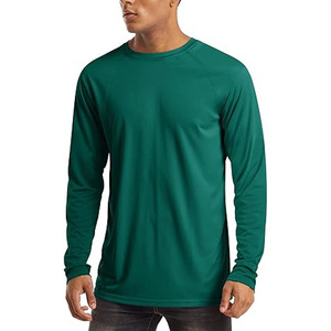 Camiseta de Protección Solar UV de Manga Larga para Hombre, Color Verde, de Secado Rápido, para Playa y Pesca - Product Image 1