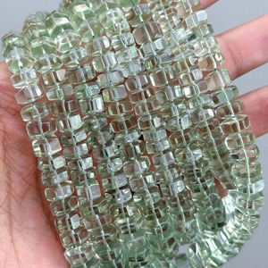 Natural Green <b>Amethyst</b> Faceted Bolt Beads Prasiolite Loose Gemstone Strand Quality for Jewelry Making Wholesale - Product Image 4