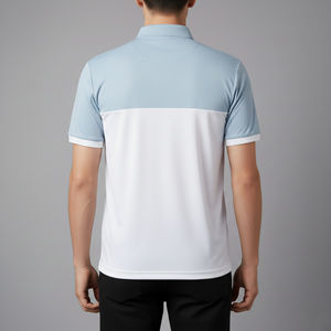 Polo de hombre 100% algodón tejido, estilo oversize, streetwear, con logo personalizado, transpirable, de manga corta y corte holgado. - Product Image 6