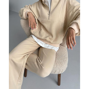 Ensemble de survêtement décontracté pour femmes, sweat à capuche et pantalon de jogging, ensemble deux pièces pour femmes - Product Image 1