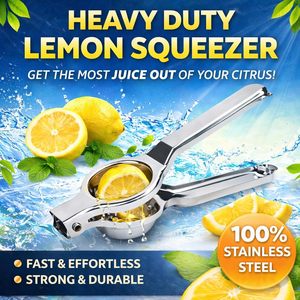 Presse-citron en acier inoxydable, presse-agrumes manuelle robuste, résistante à la rouille, presse-citron vert avec ouvre-bouteille - Product Image 2