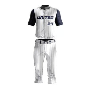Hot Selling OEM New Design Casual Wear Comfortable Men <b>Baseball</b> Uniform High Quality Breathable <b>Baseball</b> Uniform for Men's - Product Image 1