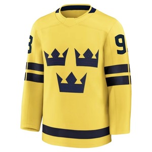 Nouveaux maillots de hockey sur glace personnalisés à prix avantageux, très demandés, 100% polyester, respirants, séchage rapide, logo personnalisé de haute qualité - Product Image 3