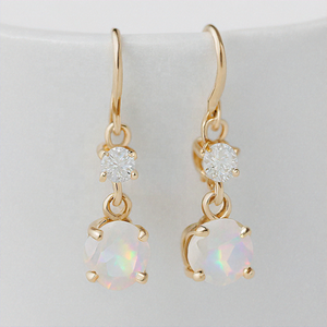 925 Sterling Silver <b>Rainbow</b> Moon Stone Gemstone Drop Earrings Fashion Jewelry Direct from Manufacturer - Product Image 3