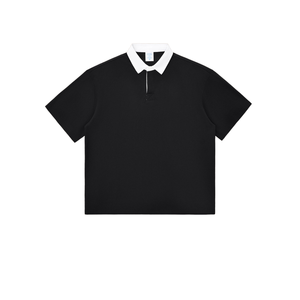 Polo en coton tricoté pour homme, manches courtes, couleur unie, respirant, coupe décontractée classique - Product Image 4