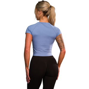 Camiseta Deportiva para Mujer, Manga Corta, Ajuste Elástico, Tela Suave y Ligera, Ropa Deportiva Informal para el Día a Día, Ropa de Gimnasio - Product Image 2