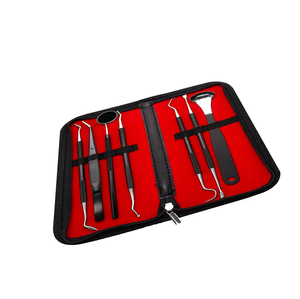 Kit de 7 outils dentaires en acier inoxydable, outils de nettoyage dentaire, grattoir à dents, ensemble d'hygiène dentaire, équipement dentaire - Product Image 3