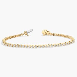 Pulsera de tenis de 7 pulgadas con tres puntas y diamantes cultivados en laboratorio - Product Image 4