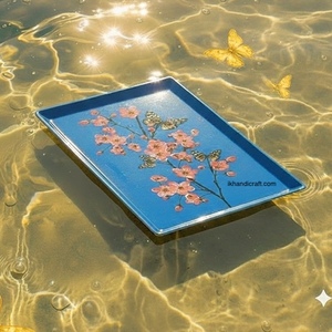 ถาดใส่ของโลหะทรงสี่เหลี่ยมทันสมัย ขนาด 10*16.5 ซม. เคลือบใสอเนกประสงค์ แขวนได้ เคลื่อนย้ายได้ ล้างในเครื่องล้างจานได้ - Product Image 3