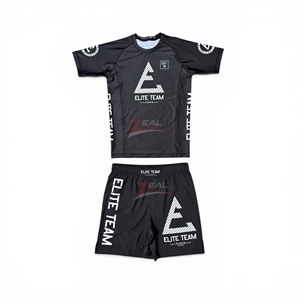 custom no gi set bjj rashguards mma no gi jiu jitsu <b>grappling</b> <b>shorts</b> sublimation printing made in pakistan - Product Image 1