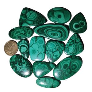 Cabochons en vrac de quartz de malachite naturelle de haute qualité pierres précieuses en vrac de qualité supérieure pour la fabrication de bijoux créatifs - Product Image 2