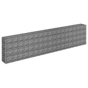 Cama elevada Gabion 141,7 "x 11,8" x 35,4 "Macetas y jardineras de acero galvanizado - Product Image 3