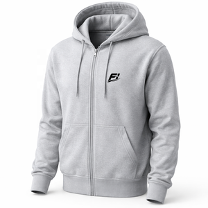 Sweat-shirts à capuche décontractés en molleton 100 % coton pour hommes, avec fermeture éclair intégrale, logo personnalisé, cordon de serrage, vente en gros, fournisseur en vrac, collection automne - Product Image 2