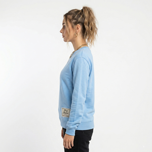 T-shirt à manches longues brodé effet vieilli, coupe oversize, pour femme, style streetwear - Product Image 2