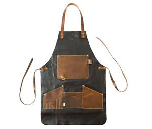 Delantal de Cuero sin Mangas con Múltiples Bolsillos, Estilo Clásico, Reutilizable para Cocinar, Traje de Trabajo - Product Image 2