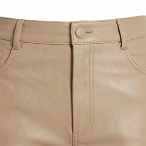Soft Faux Leather Women <b>Legging</b> Pants Customized Color <b>Flare</b> Oversized Design Custom Embroidery Logo Mid Waist Winter - Product Image 4