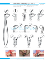 Forceps d'extraction dentaire de qualité professionnelle en modèle anglais, nouvelle quantité en vrac, prix bas, base d'instruments chirurgicaux