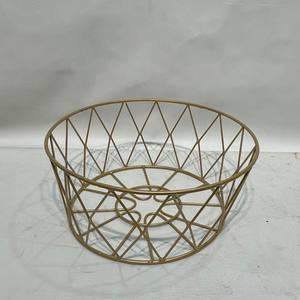 Corbeille à fruits moderne en fil métallique doré, bol de rangement décoratif pour comptoir de cuisine, table à manger, décoration intérieure - Product Image 3